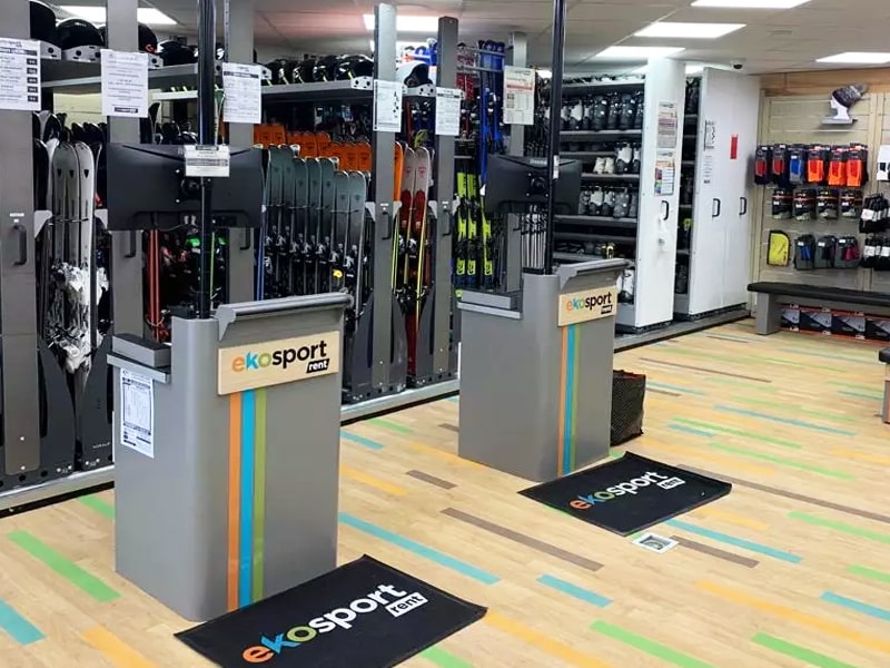 Verleihshop Ekosport-Rent Les Bergers in Centre Commercial des Bergers, Alpe d’Huez