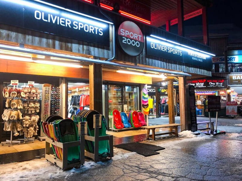 Verleihshop Olivier Sports in Centre commercial des Bergers, Alpe d’Huez