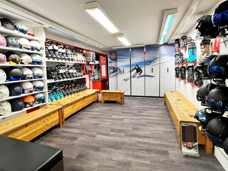 Verleihshop Plagne 1800 Sports in Départ des pistes, La Plagne 1800