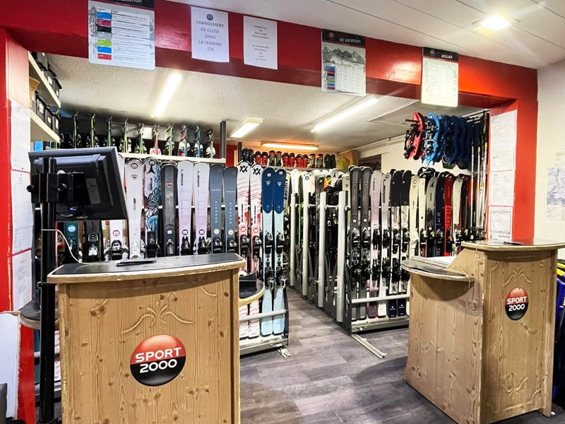 Verleihshop Plagne 1800 Sports in Départ des pistes, La Plagne 1800