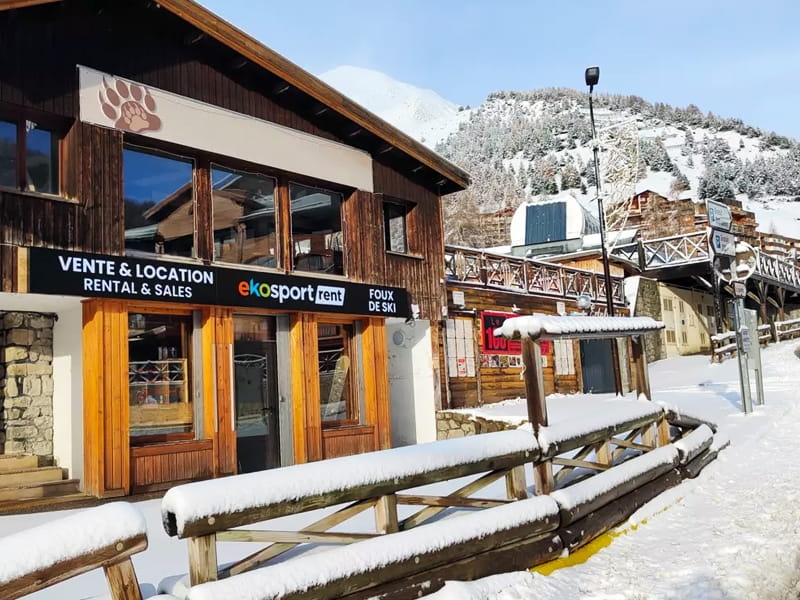 Verleihshop Ekosport-Rent Foux de Ski in Étoile des neiges, La Foux d’Allos