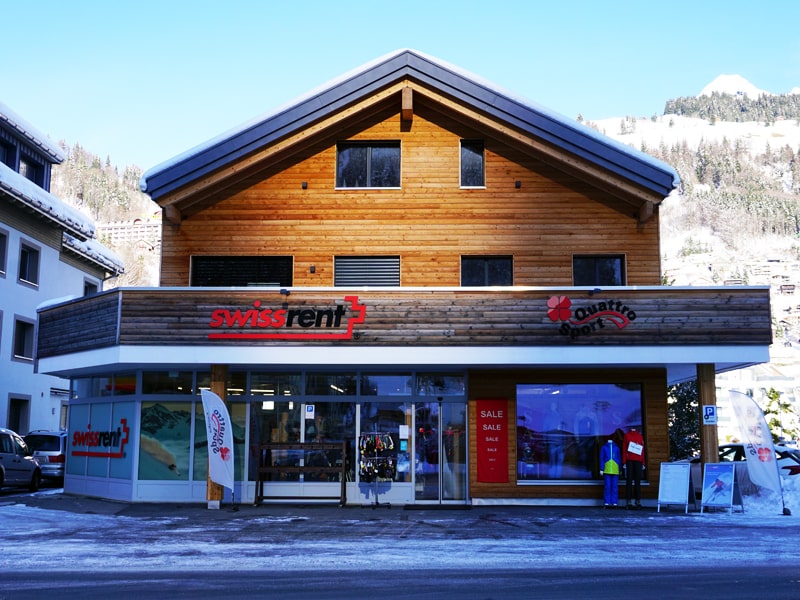 Verleihshop Swissrent Quattro in Parkplatz Titlisbahnen - Engelbergerstrasse 38, Engelberg