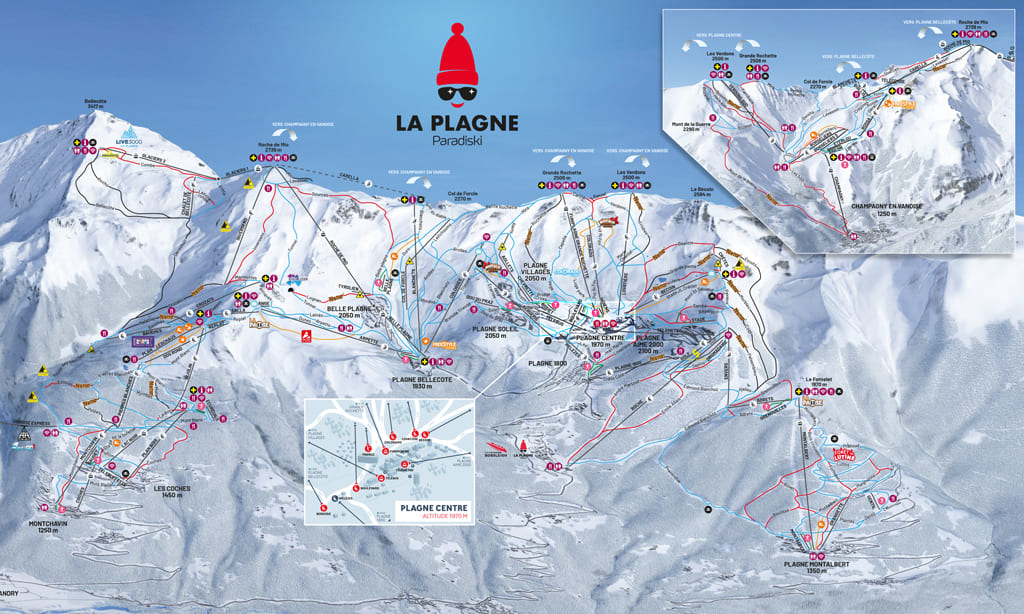 Skimap Champagny en Vanoise