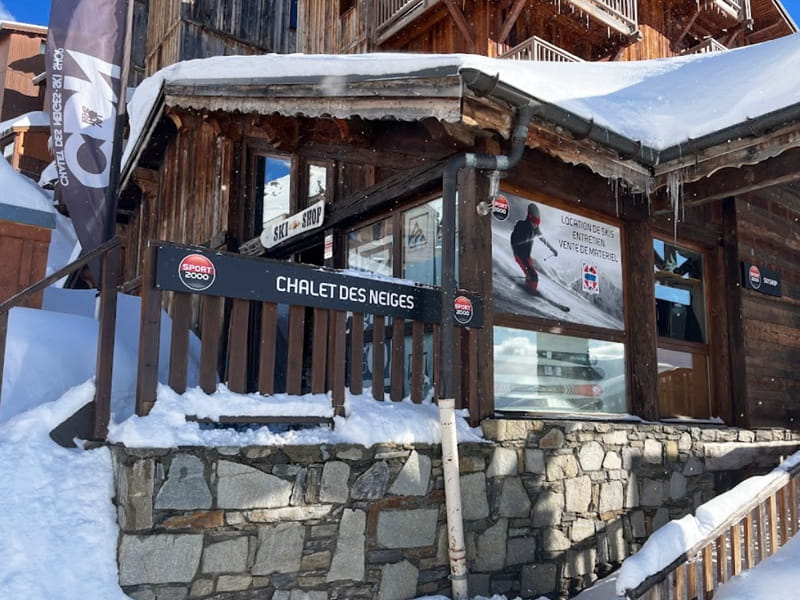 Verleihshop Chalet des Neiges Ski Shop in Résidence Chalet des Neiges - Rue de Gebroulaz, Val Thorens