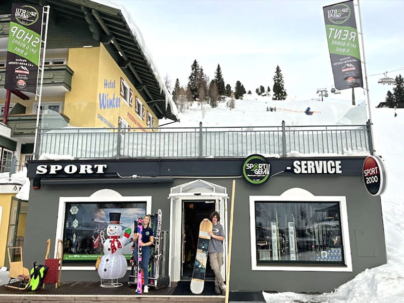 Verleihshop Sport Gefäll Filiale Grünwaldkopf in Römerstrasse 9, Obertauern