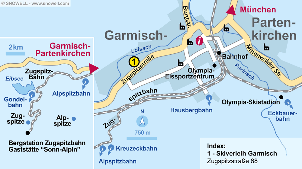 Карта гармиш партенкирхен